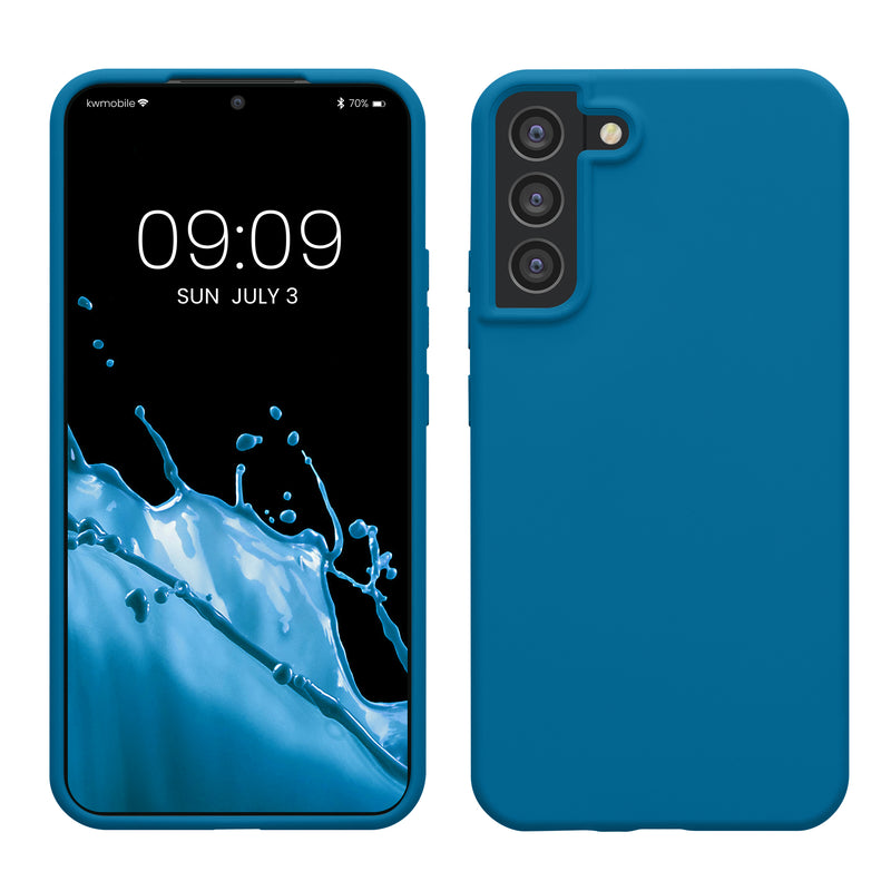 kwmobile Handyhülle für Samsung Galaxy S22 Plus Hülle - Case Silikon - Kabelloses Laden - Schutzhülle Cover