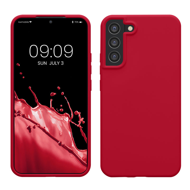 kwmobile Handyhülle für Samsung Galaxy S22 Plus Hülle - Case Silikon - Kabelloses Laden - Schutzhülle Cover