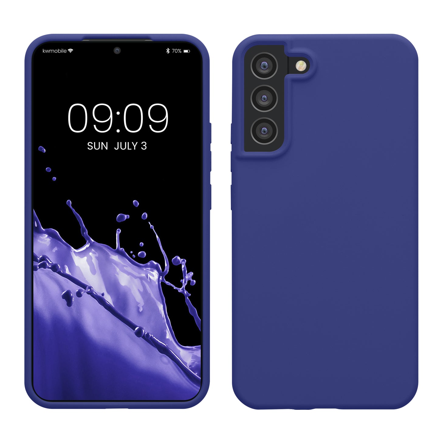kwmobile Handyhülle für Samsung Galaxy S22 Plus Hülle - Case Silikon - Kabelloses Laden - Schutzhülle Cover