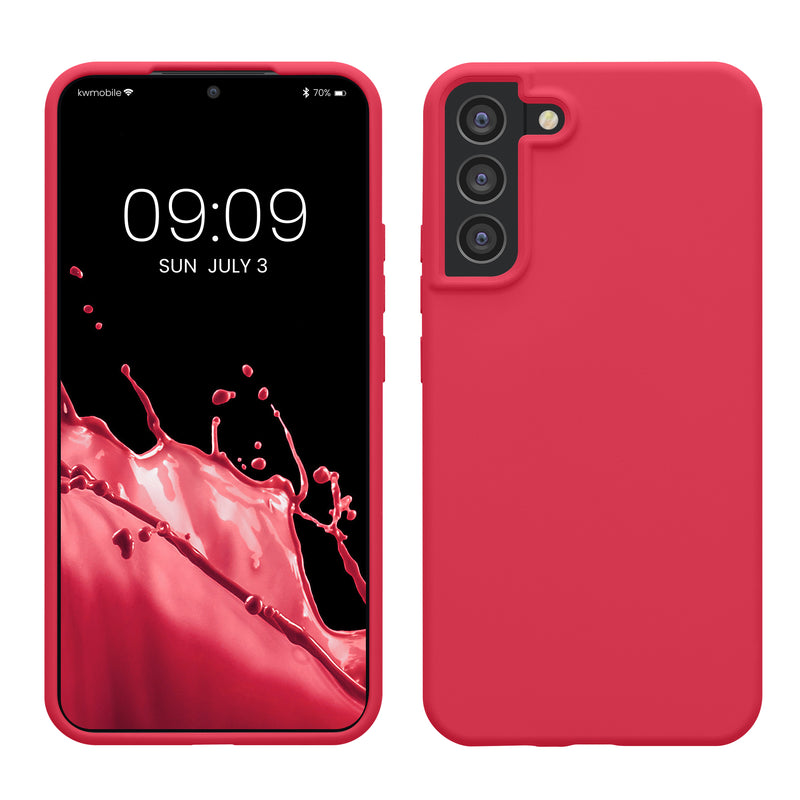 kwmobile Handyhülle für Samsung Galaxy S22 Plus Hülle - Case Silikon - Kabelloses Laden - Schutzhülle Cover