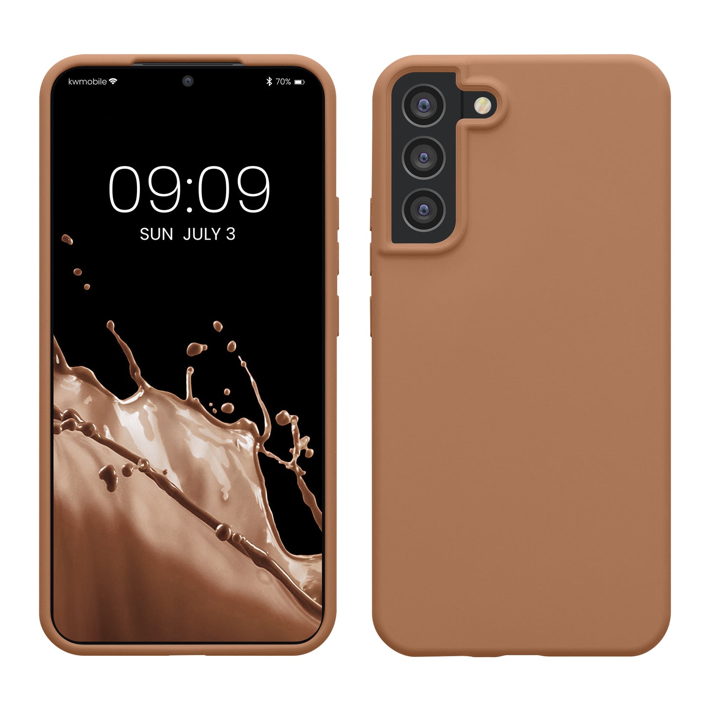kwmobile Handyhülle für Samsung Galaxy S22 Plus Hülle - Case Silikon - Kabelloses Laden - Schutzhülle Cover