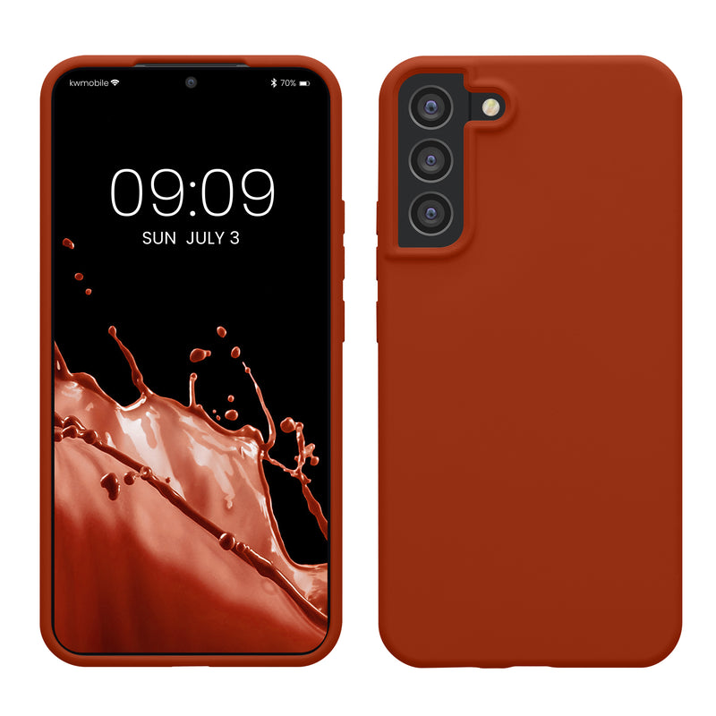 kwmobile Handyhülle für Samsung Galaxy S22 Plus Hülle - Case Silikon - Kabelloses Laden - Schutzhülle Cover