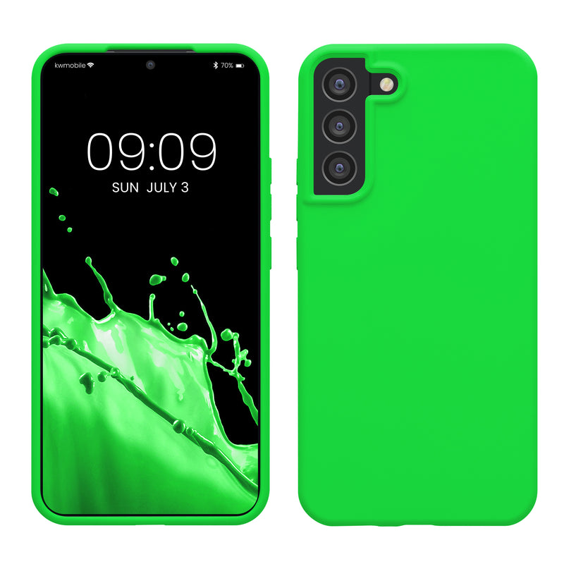 kwmobile Handyhülle für Samsung Galaxy S22 Plus Hülle - Case Silikon - Kabelloses Laden - Schutzhülle Cover