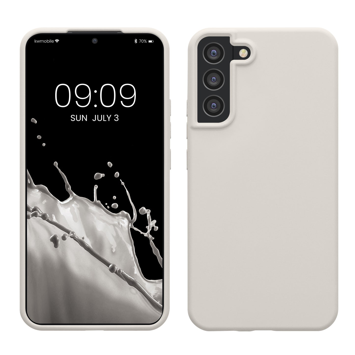 kwmobile Handyhülle für Samsung Galaxy S22 Plus Hülle - Case Silikon - Kabelloses Laden - Schutzhülle Cover