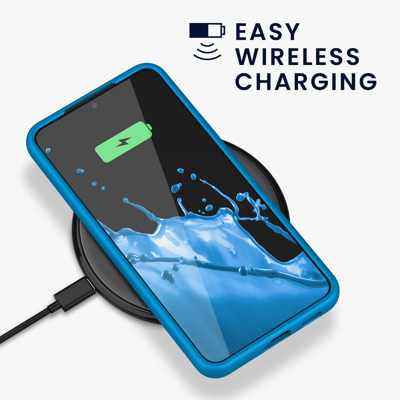 kwmobile Handyhülle für Samsung Galaxy S22 Plus Hülle - Case Silikon - Kabelloses Laden - Schutzhülle Cover