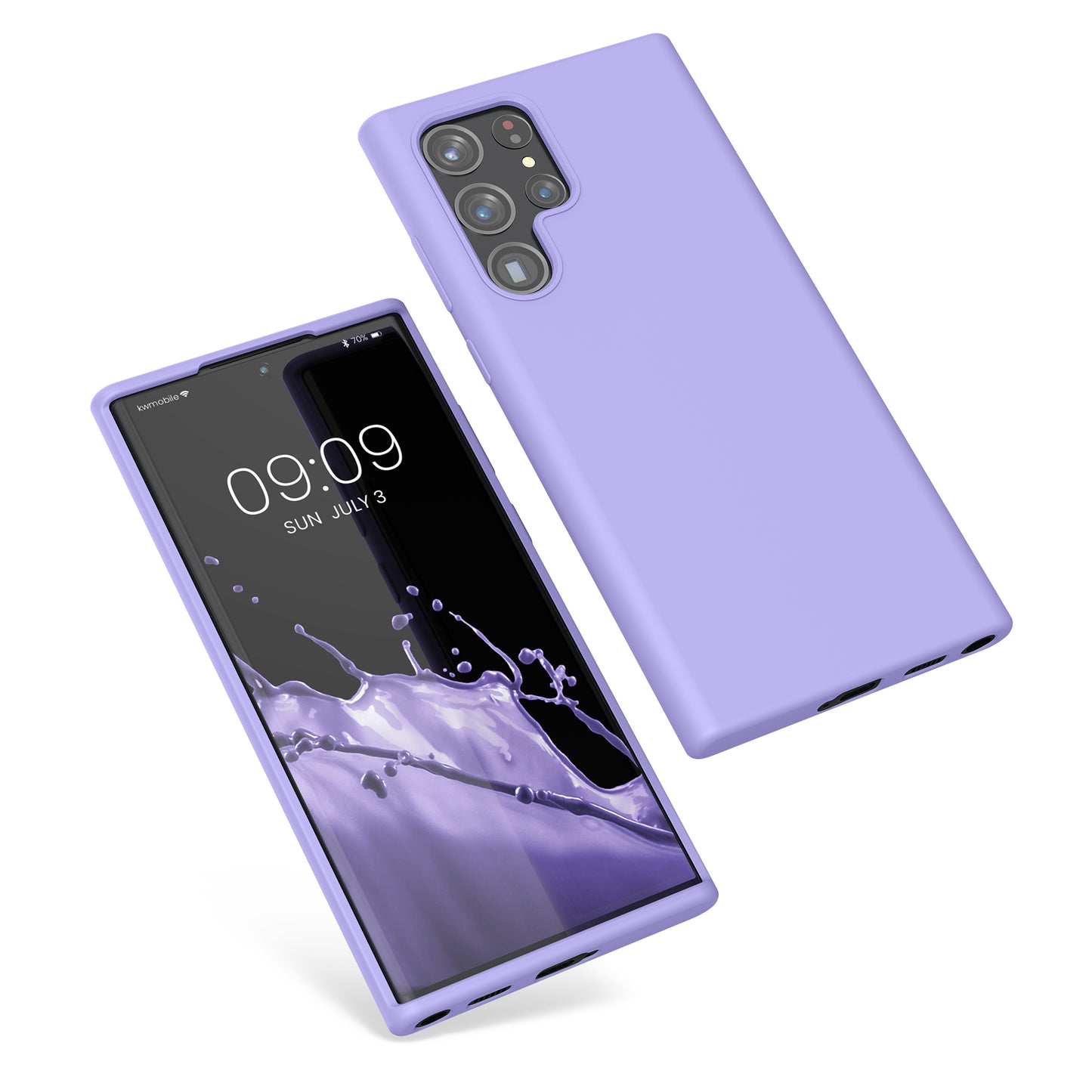 kwmobile Handyhülle für Samsung Galaxy S22 Ultra Hülle - Case Silikon - Kabelloses Laden - Schutzhülle Cover