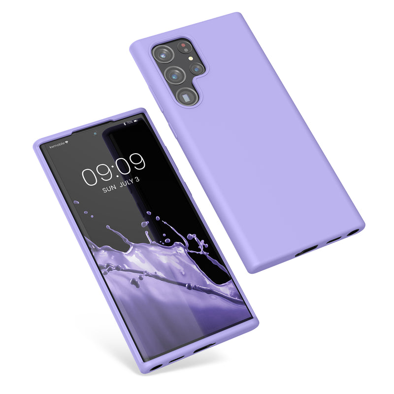 kwmobile Handyhülle für Samsung Galaxy S22 Ultra Hülle - Case Silikon - Kabelloses Laden - Schutzhülle Cover
