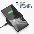kwmobile Handyhülle für Samsung Galaxy S22 Ultra Hülle - Case Silikon - Kabelloses Laden - Schutzhülle Cover