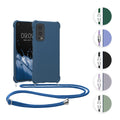 kwmobile Necklace Case kompatibel mit OnePlus Nord 2 5G Hülle - Cover mit Kordel zum Umhängen - Silikon Schutzhülle Lavendel Lavendel  
