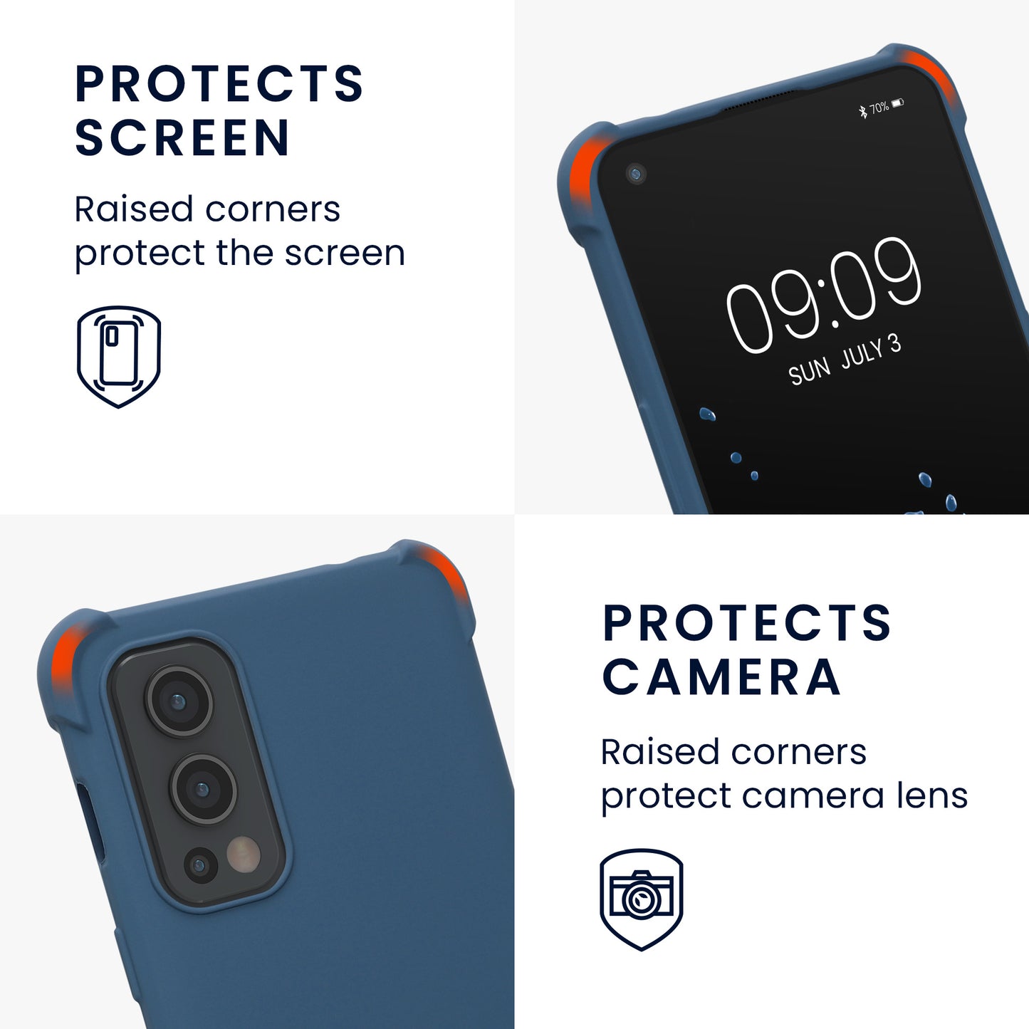 kwmobile Necklace Case kompatibel mit OnePlus Nord 2 5G Hülle - Cover mit Kordel zum Umhängen - Silikon Schutzhülle