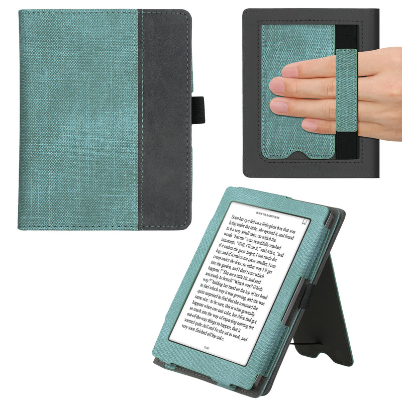 kwmobile Flip Hülle kompatibel mit Kobo Aura Edition 1 - Handschlaufe - Cover