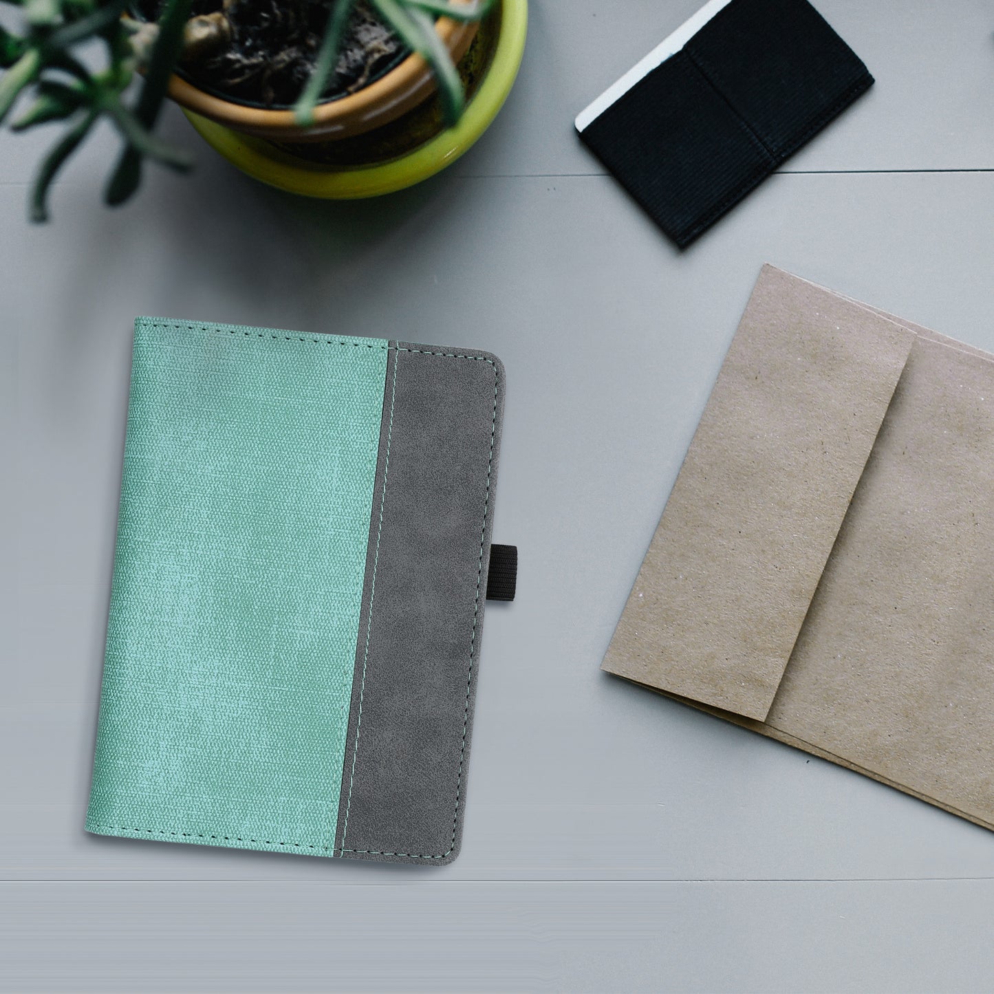 kwmobile Flip Hülle kompatibel mit Kobo Glo HD / Touch 2.0 - Handschlaufe - Cover