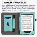 kwmobile Hülle kompatibel mit Kobo Nia Hülle - Flip Case mit Handschlaufe - Cover