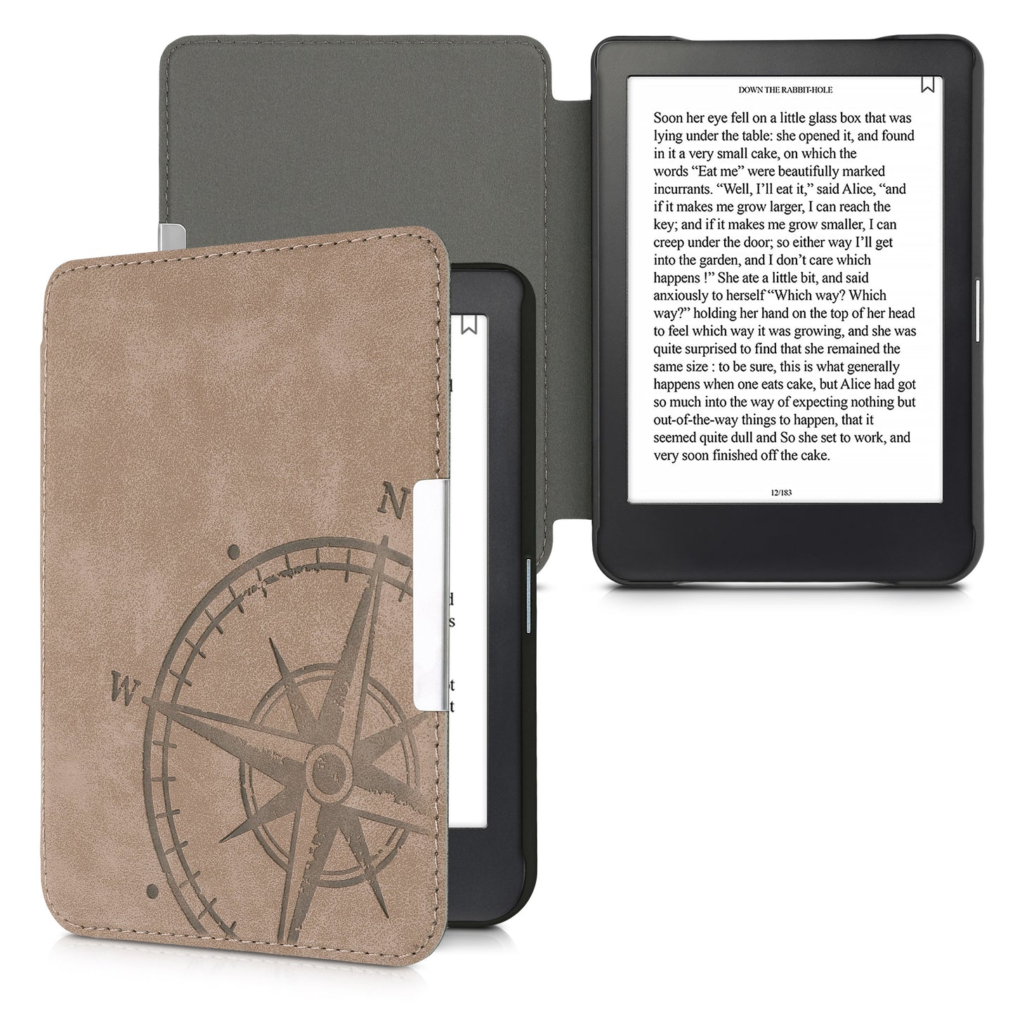 kwmobile Hülle kompatibel mit Kobo Clara HD - Kunstleder eReader Schutzhülle