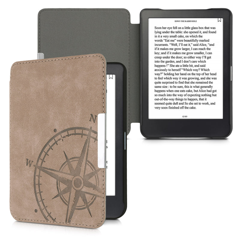 kwmobile Hülle kompatibel mit Kobo Clara HD - Kunstleder eReader Schutzhülle