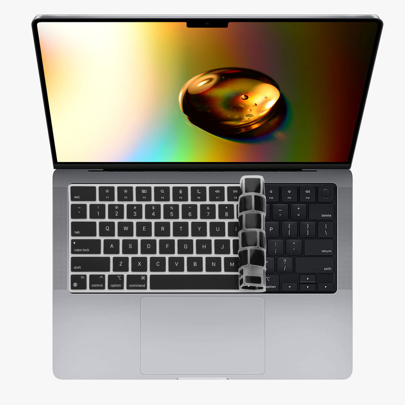 kwmobile Tastaturschutz für Apple MacBook Pro 14" (2021) A2442 - QWERTY US Keyboard Cover Abdeckung