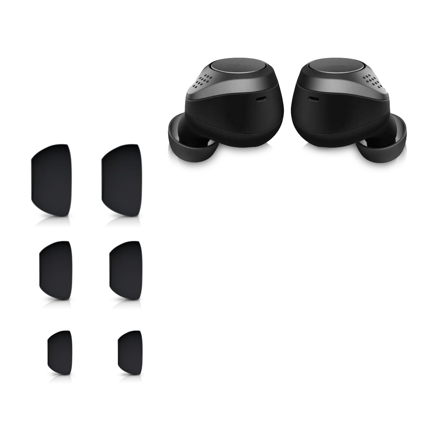 kwmobile Polster kompatibel mit Jabra Elite 75t /65t / Active