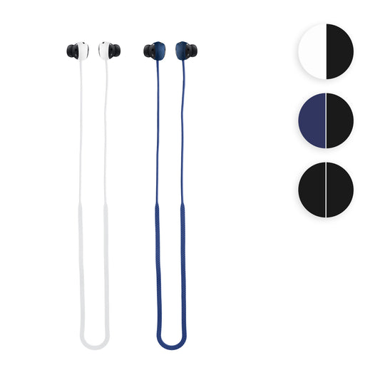 kwmobile 2x Halteband kompatibel mit Samsung Galaxy Buds Pro Headphones - Kopfhörer Halter Band Strap in Schwarz Schwarz Schwarz  [dsg01]