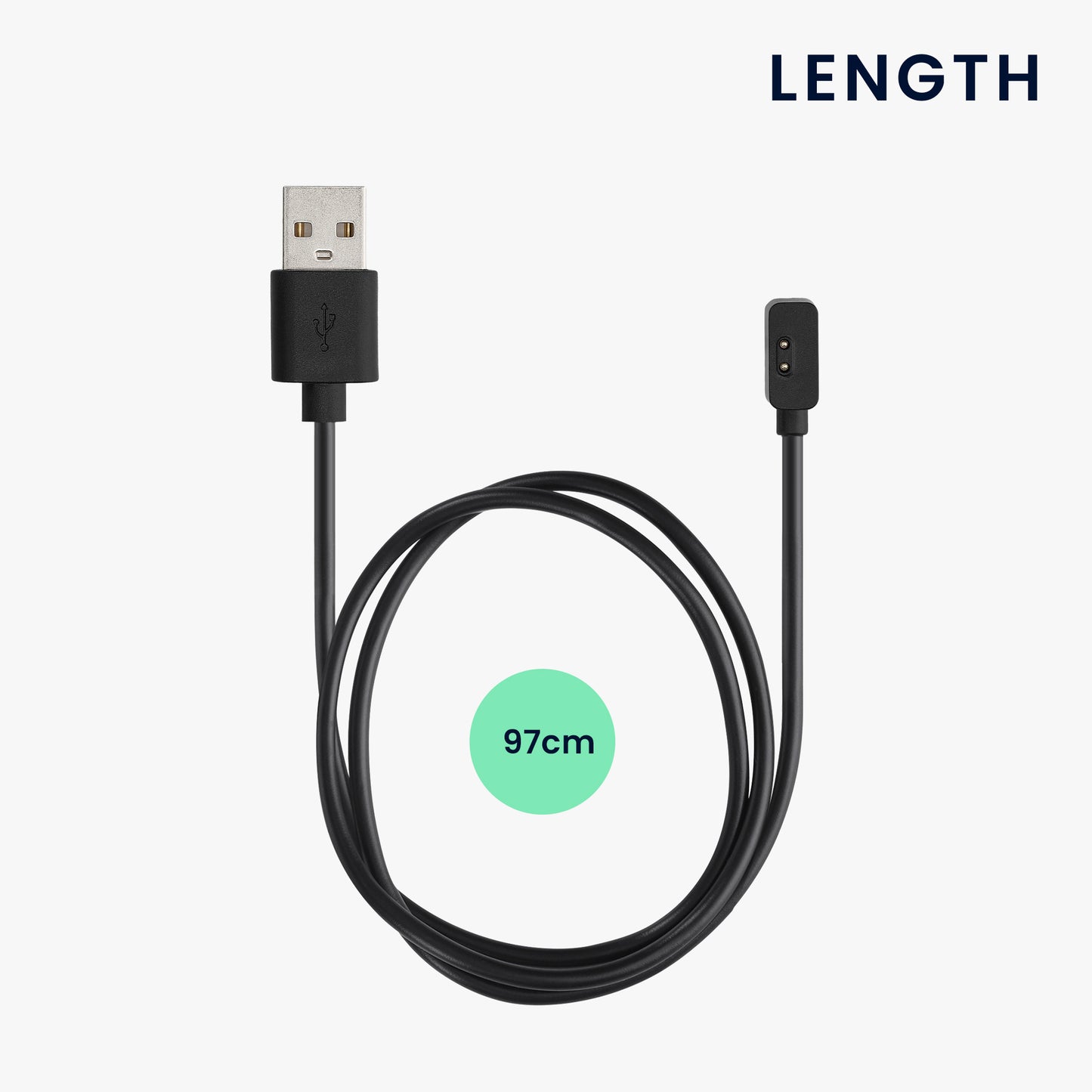 kwmobile USB Kabel Charger kompatibel mit Xiaomi Redmi Watch 2 Lite / Redmi Watch 3 / Band 7 Pro / Smart Band Pro Ladekabel Smart Watch Ersatzkabel Fitnesstracker Aufladekabel
