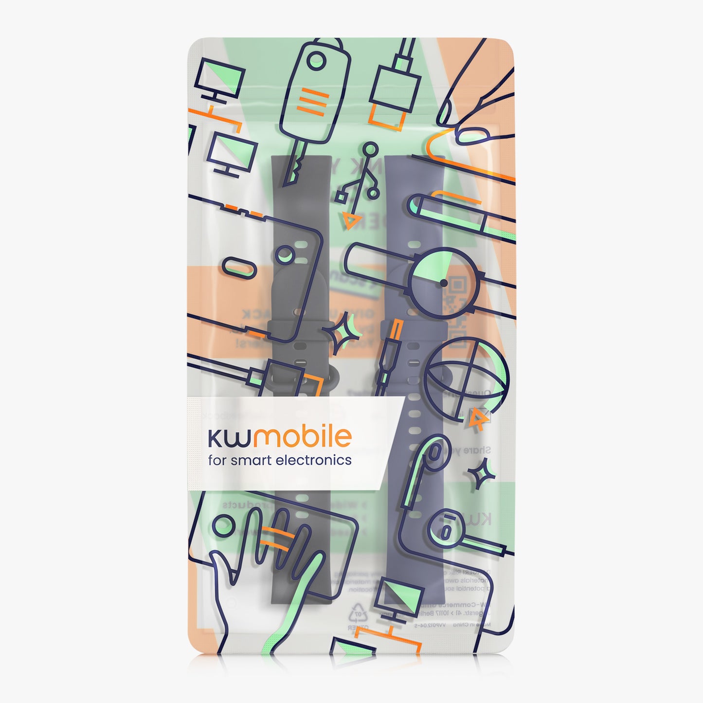 kwmobile Uhrenarmband für Xiaomi Redmi Watch 2 Lite Armband Fitnesstracker Band Set Ersatzarmband Smartwatch