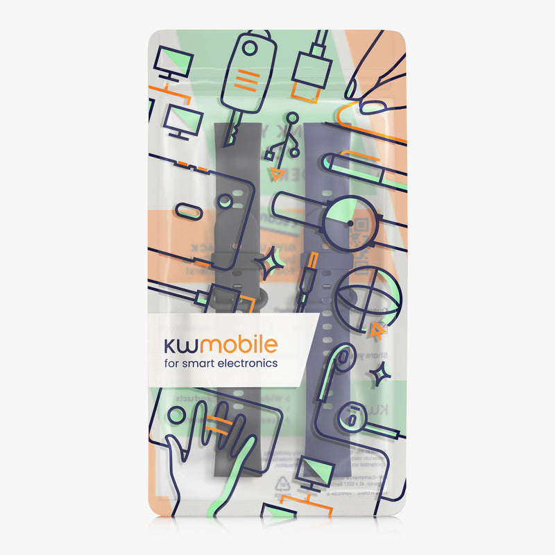 kwmobile Uhrenarmband für Xiaomi Redmi Watch 2 Lite Armband Fitnesstracker Band Set Ersatzarmband Smartwatch