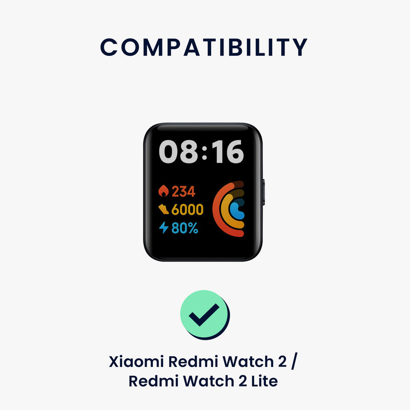kwmobile Uhrenarmband für Xiaomi Redmi Watch 2 Lite Armband Fitnesstracker Band Set Ersatzarmband Smartwatch