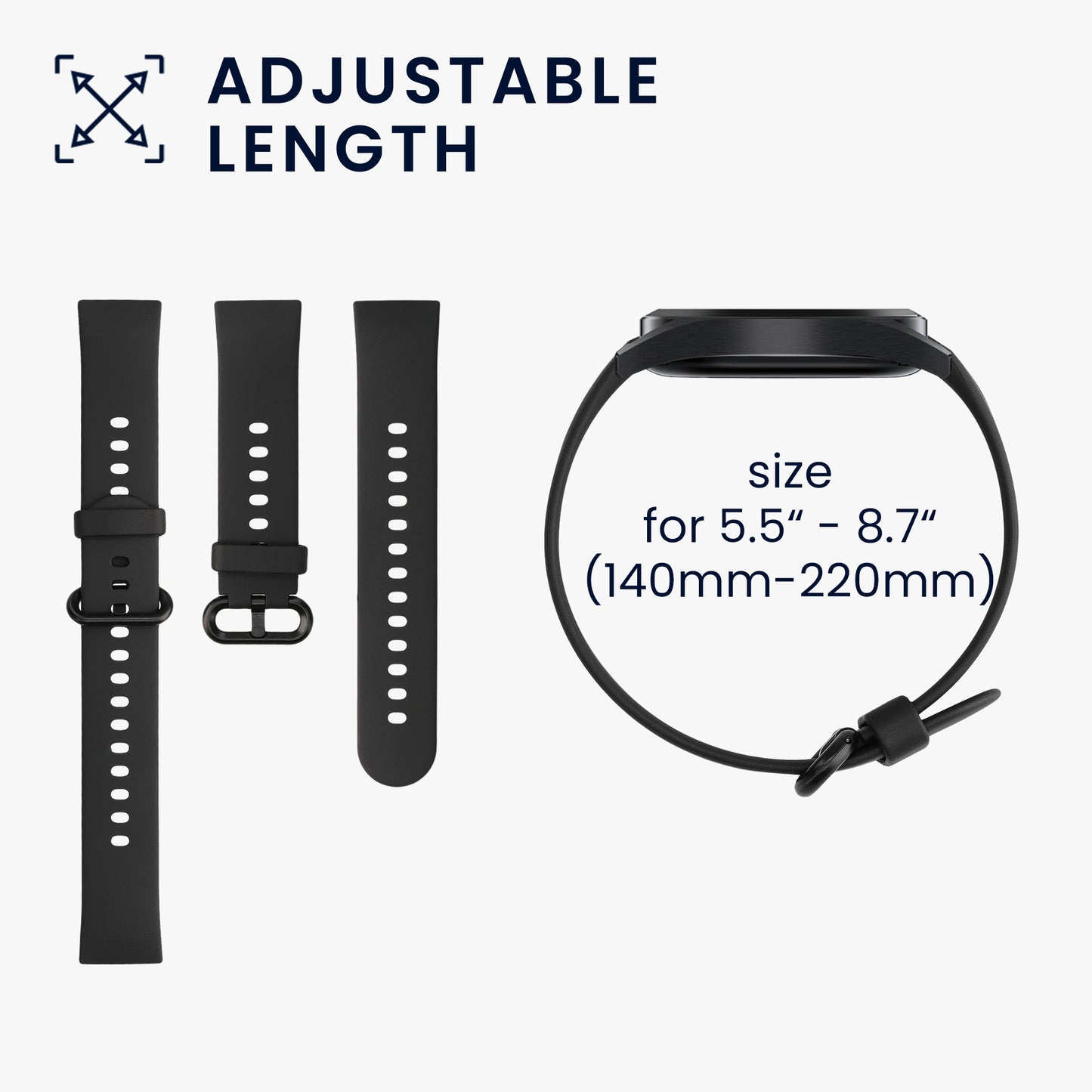 kwmobile Uhrenarmband für Xiaomi Redmi Watch 2 Lite Armband Fitnesstracker Band Set Ersatzarmband Smartwatch