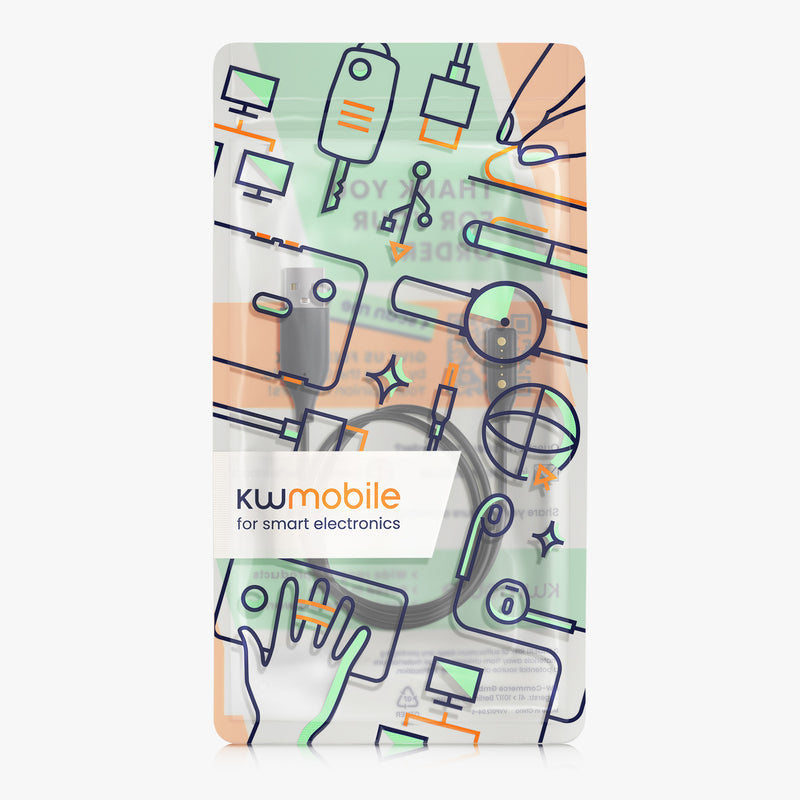 kwmobile USB Ladekabel kompatibel mit Bose Frames - Kabel für Audio Sonnenbrille Ersatzkabel