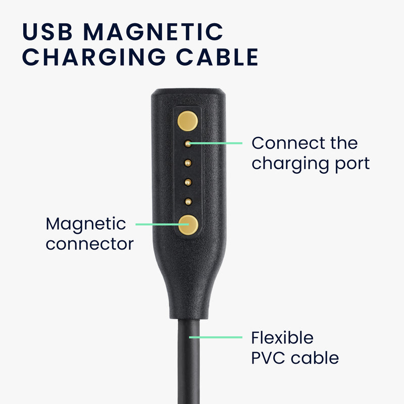 kwmobile USB Ladekabel kompatibel mit Bose Frames - Kabel für Audio Sonnenbrille Ersatzkabel