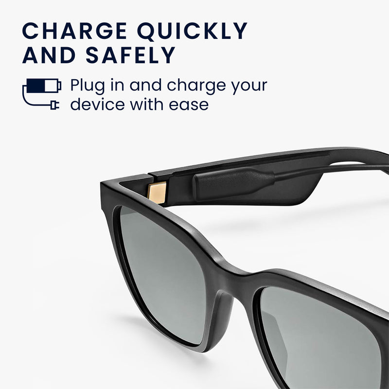 kwmobile USB Ladekabel kompatibel mit Bose Frames - Kabel für Audio Sonnenbrille Ersatzkabel