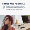 kwmobile USB Ladekabel kompatibel mit Bose Frames - Kabel für Audio Sonnenbrille Ersatzkabel