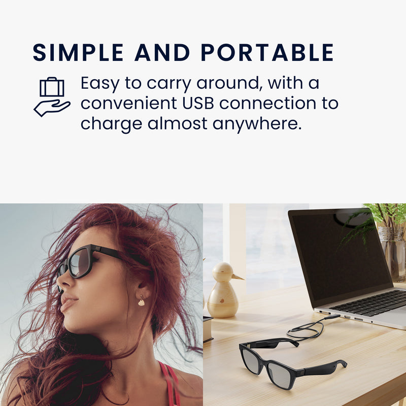 kwmobile USB Ladekabel kompatibel mit Bose Frames - Kabel für Audio Sonnenbrille Ersatzkabel