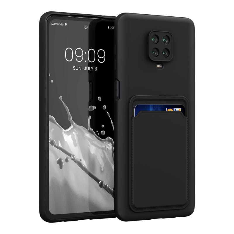 kwmobile Handyhülle kompatibel mit Xiaomi Redmi Note 9S / 9 Pro / 9 Pro Max Hülle - Handy Cover mit Fach für Karten