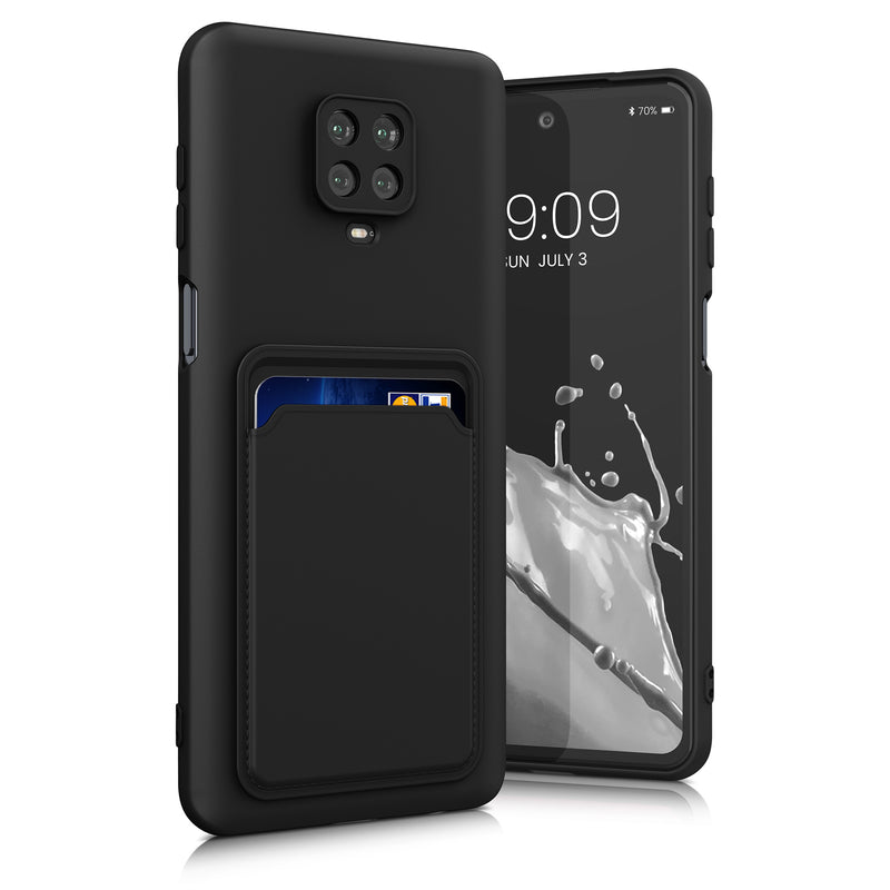 kwmobile Handyhülle kompatibel mit Xiaomi Redmi Note 9S / 9 Pro / 9 Pro Max Hülle - Handy Cover mit Fach für Karten