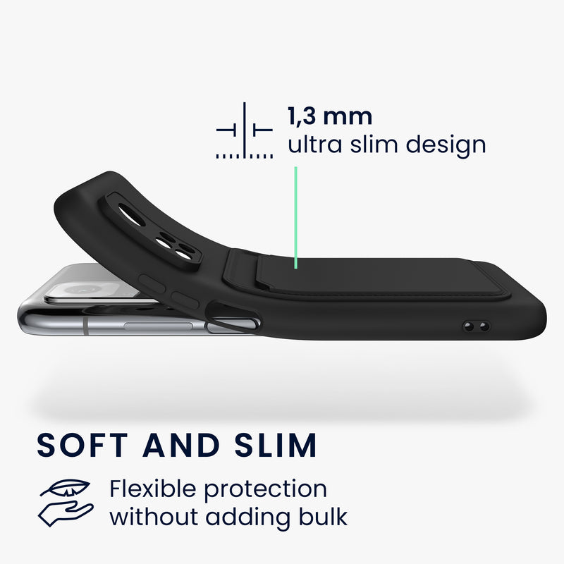 kwmobile Handyhülle kompatibel mit Xiaomi Mi 10T / Mi 10T Pro Hülle - Handy Cover mit Fach für Karten