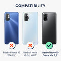 kwmobile Handyhülle kompatibel mit Xiaomi Redmi Note 10 / Note 10S Hülle - Handy Cover mit Fach für Karten