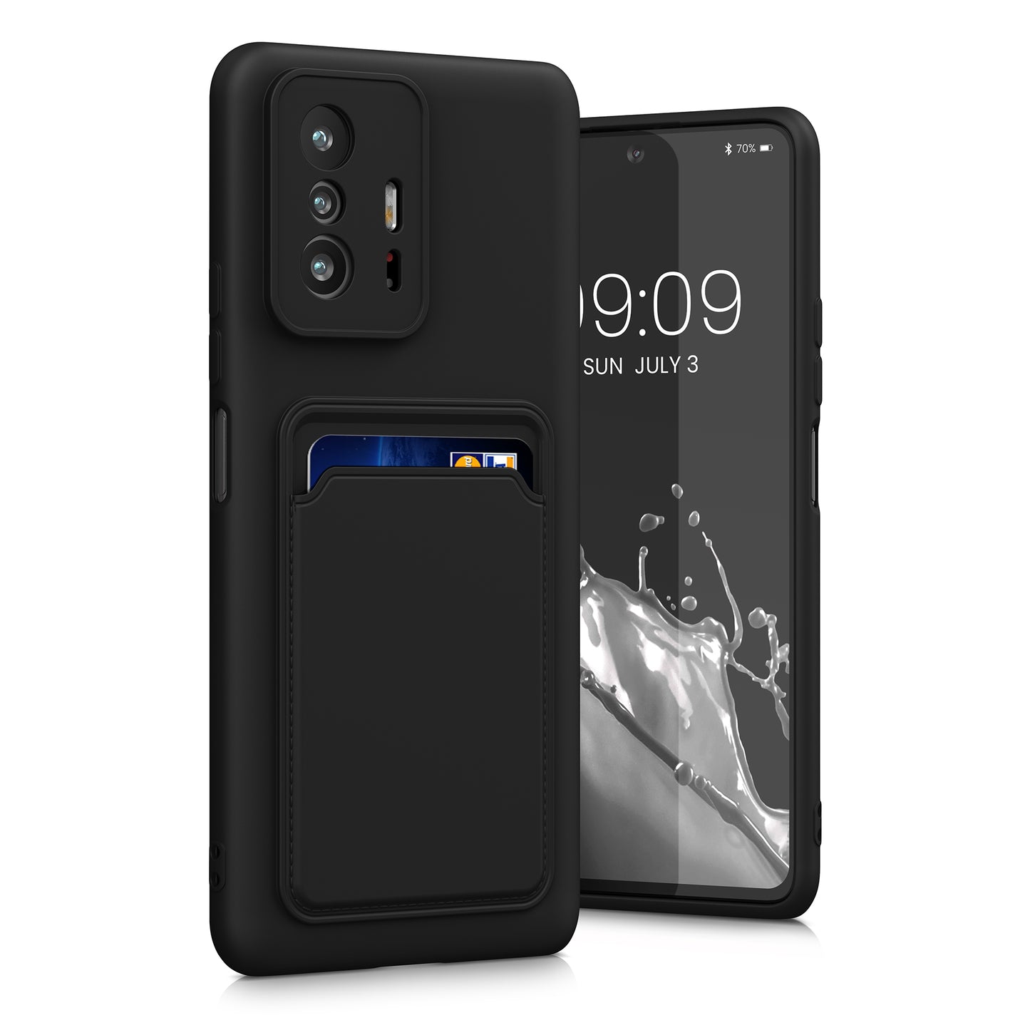 kwmobile Handyhülle kompatibel mit Xiaomi 11T / 11T Pro Hülle - Handy Cover mit Fach für Karten