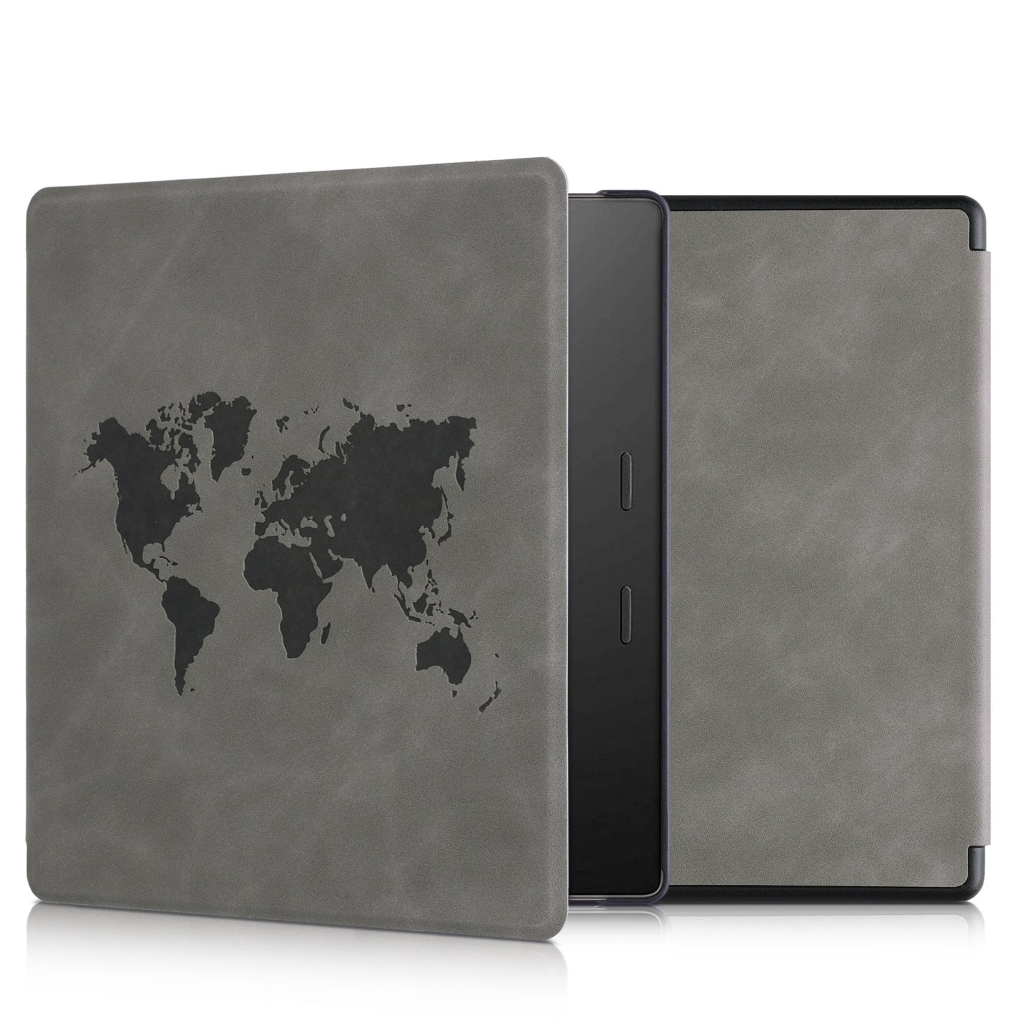 kwmobile Schutzhülle für Amazon Kindle Oasis 10. Generation Hülle - eReader Case aus Kunstleder mit Auto Sleep Funktion - Pusteblume Love
