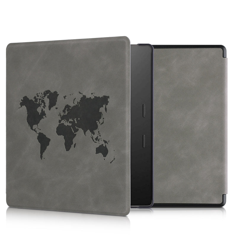 kwmobile Schutzhülle für Amazon Kindle Oasis 10. Generation Hülle - eReader Case aus Kunstleder mit Auto Sleep Funktion - Pusteblume Love