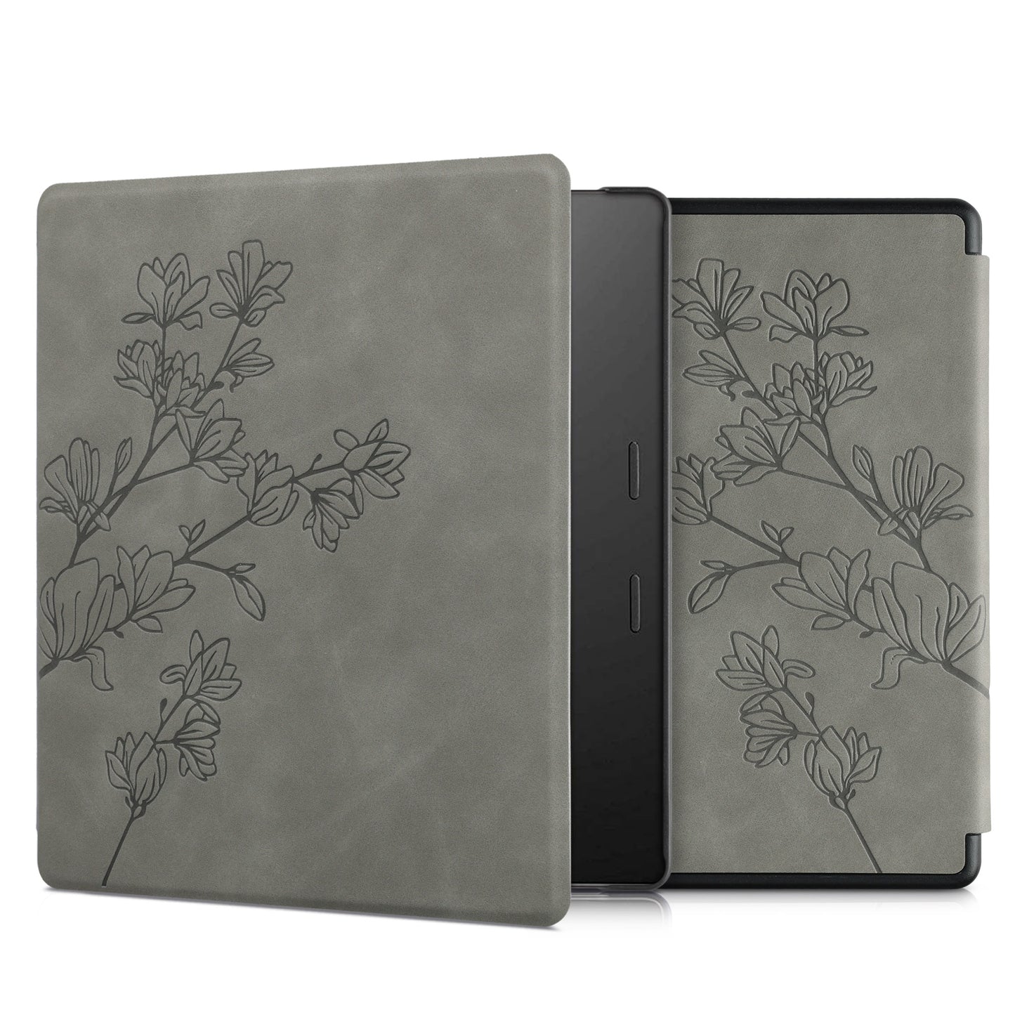 kwmobile Schutzhülle für Amazon Kindle Oasis 10. Generation Hülle - eReader Case aus Kunstleder mit Auto Sleep Funktion - Pusteblume Love