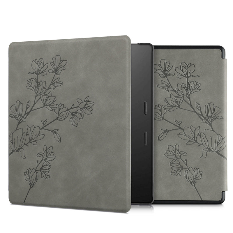 kwmobile Schutzhülle für Amazon Kindle Oasis 10. Generation Hülle - eReader Case aus Kunstleder mit Auto Sleep Funktion - Pusteblume Love