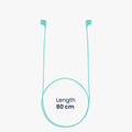 kwmobile Halteband magnetisch kompatibel mit Apple Airpods 1 / 2 / 3 / 4 / Pro 1 / Airpods Pro 2 Headphones - 80 cm Kopfhörer Halter Band Strap