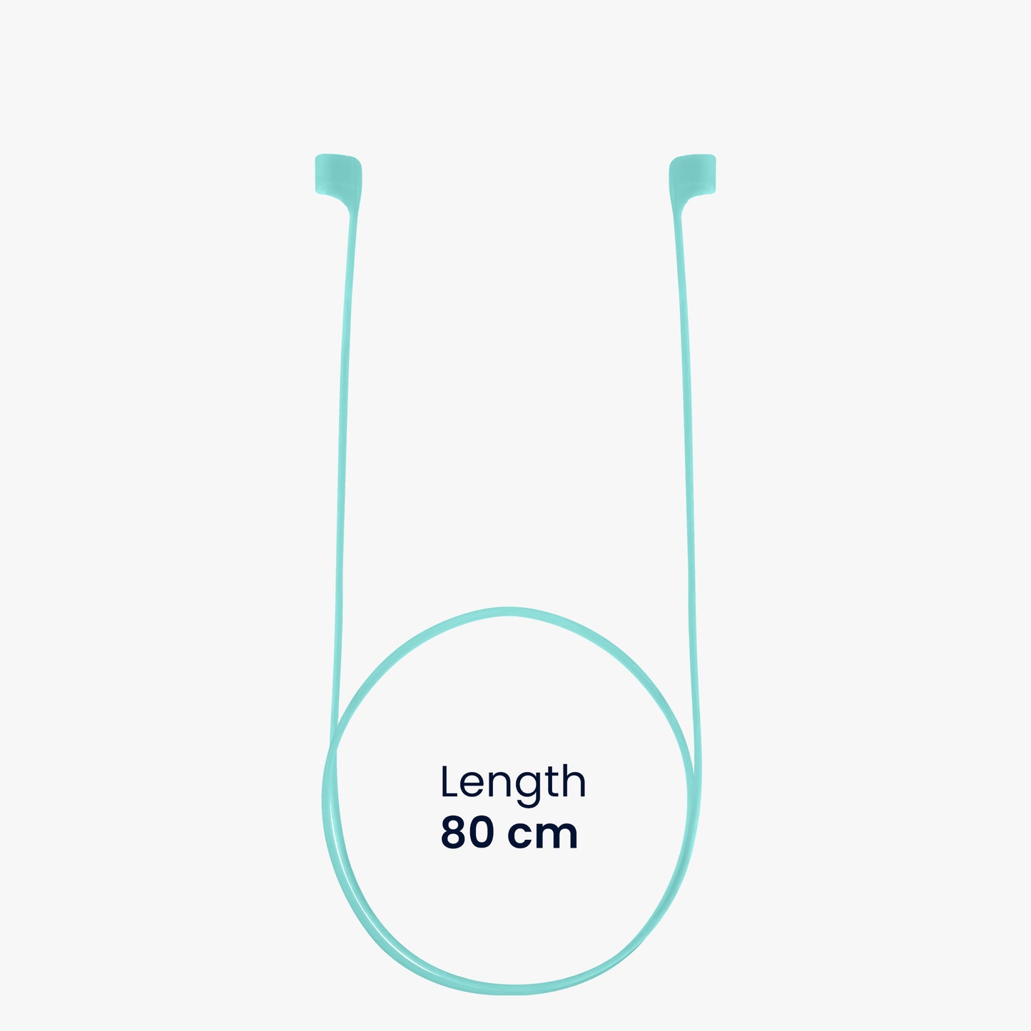 kwmobile Halteband magnetisch kompatibel mit Apple Airpods 1 / 2 / 3 / 4 / Pro 1 / Airpods Pro 2 Headphones - 80 cm Kopfhörer Halter Band Strap