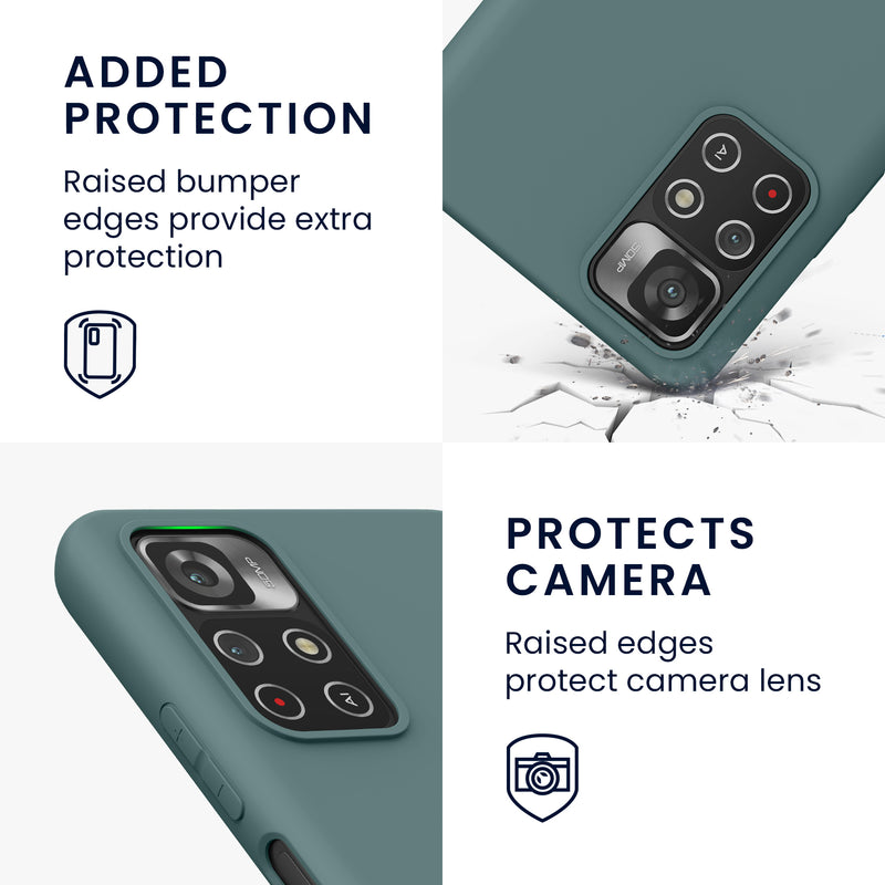 kwmobile Handyhülle für Xiaomi Redmi Note 11S 5G / Poco M4 Pro 5G Hülle - Kabelloses Laden - Schutzhülle Cover