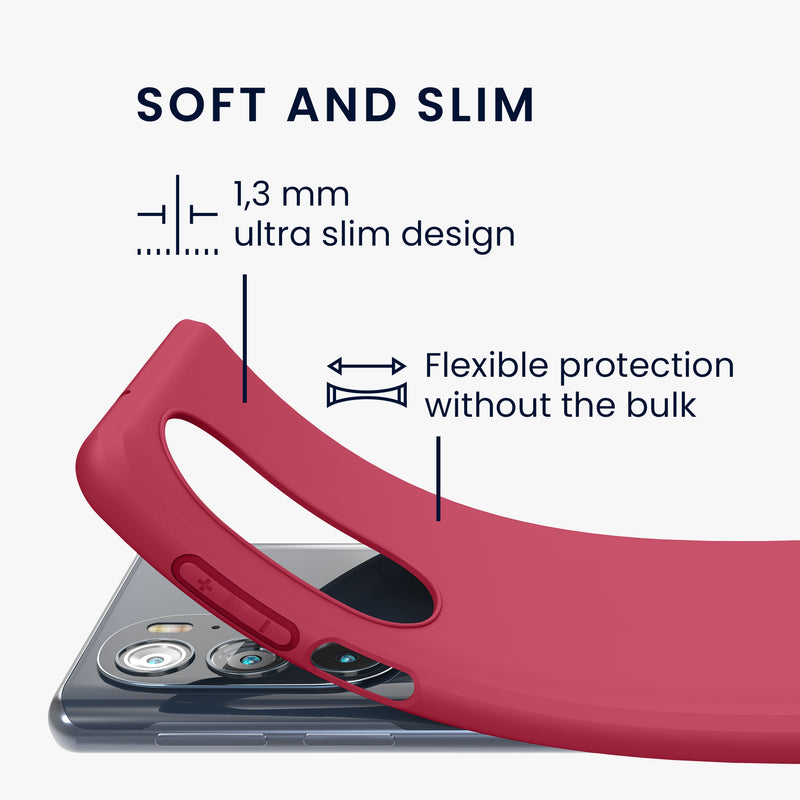 kwmobile Handyhülle für Motorola Edge 30 Pro / Edge Plus 2022 / Edge X30 Hülle - Kabelloses Laden - Schutzhülle Cover