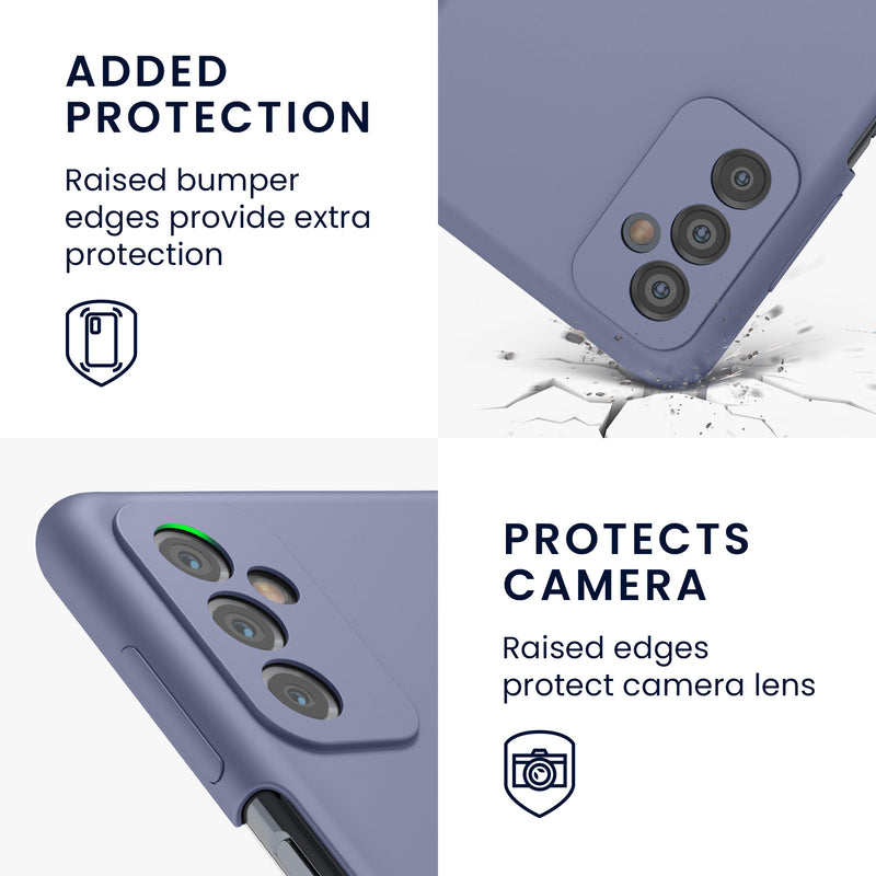 Gummierte Silikon Hülle für Samsung Galaxy M52 5G in Weiß matt