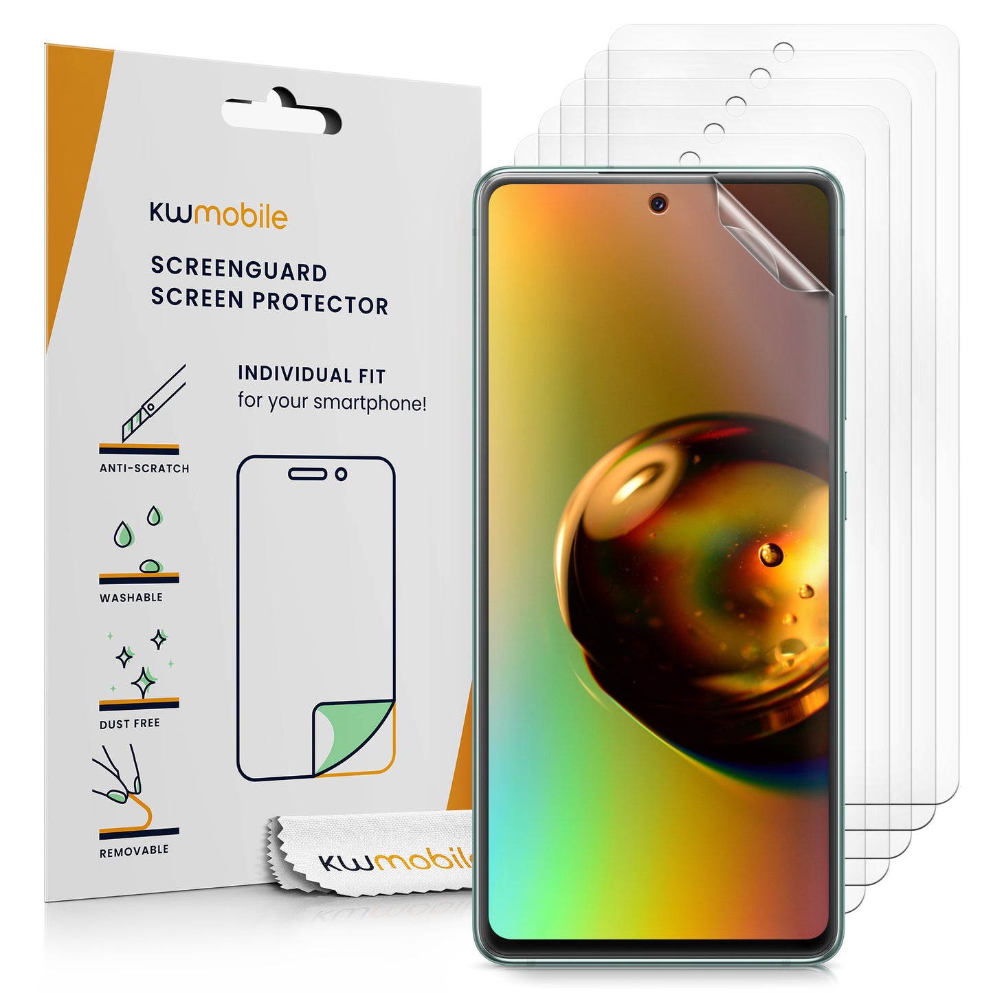 kwmobile 6x Displayschutzfolie kompatibel mit Samsung Galaxy S20 FE Folie - klare Schutzfolien Set in transparent Transparent  