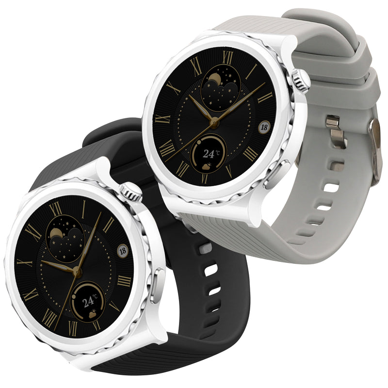 kwmobile Uhrenarmband für Huawei Watch GT 3 Pro 43mm / Watch GT3 42mm / GT2 42mm / MagicWatch 2 42mm Armband Fitnesstracker Band Set Ersatzarmband Smartwatch