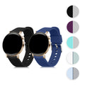 kwmobile 2x Uhrenarmband für Huawei Watch GT 3 Pro 43mm / Watch GT3 42mm / GT2 42mm / MagicWatch 2 42mm Armband - Fitnesstracker Band Set aus TPU Silikon - Ersatzarmband Smartwatch - Weiß Pastellgrün Weiß  [dsg05]