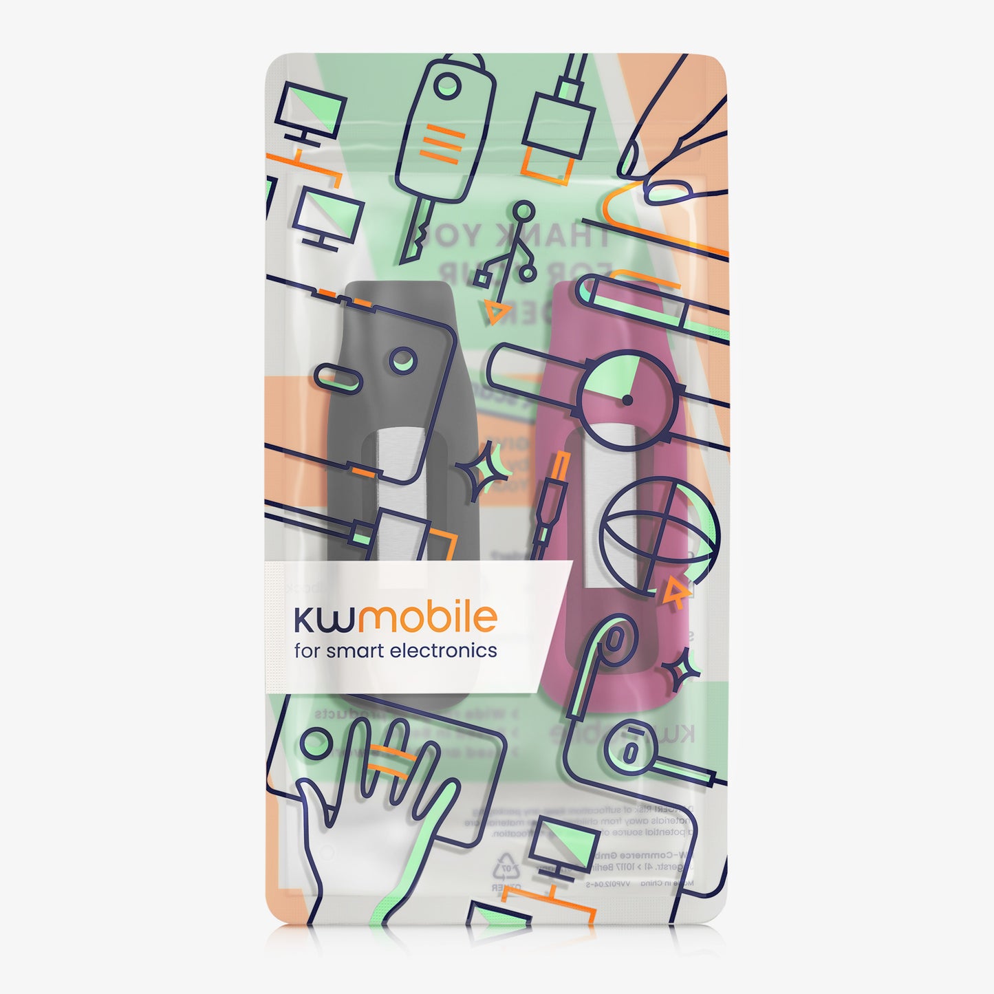 kwmobile Clip Halter kompatibel mit Fitbit luxe Silikon Fitnesstracker Halterung ohne Tracker